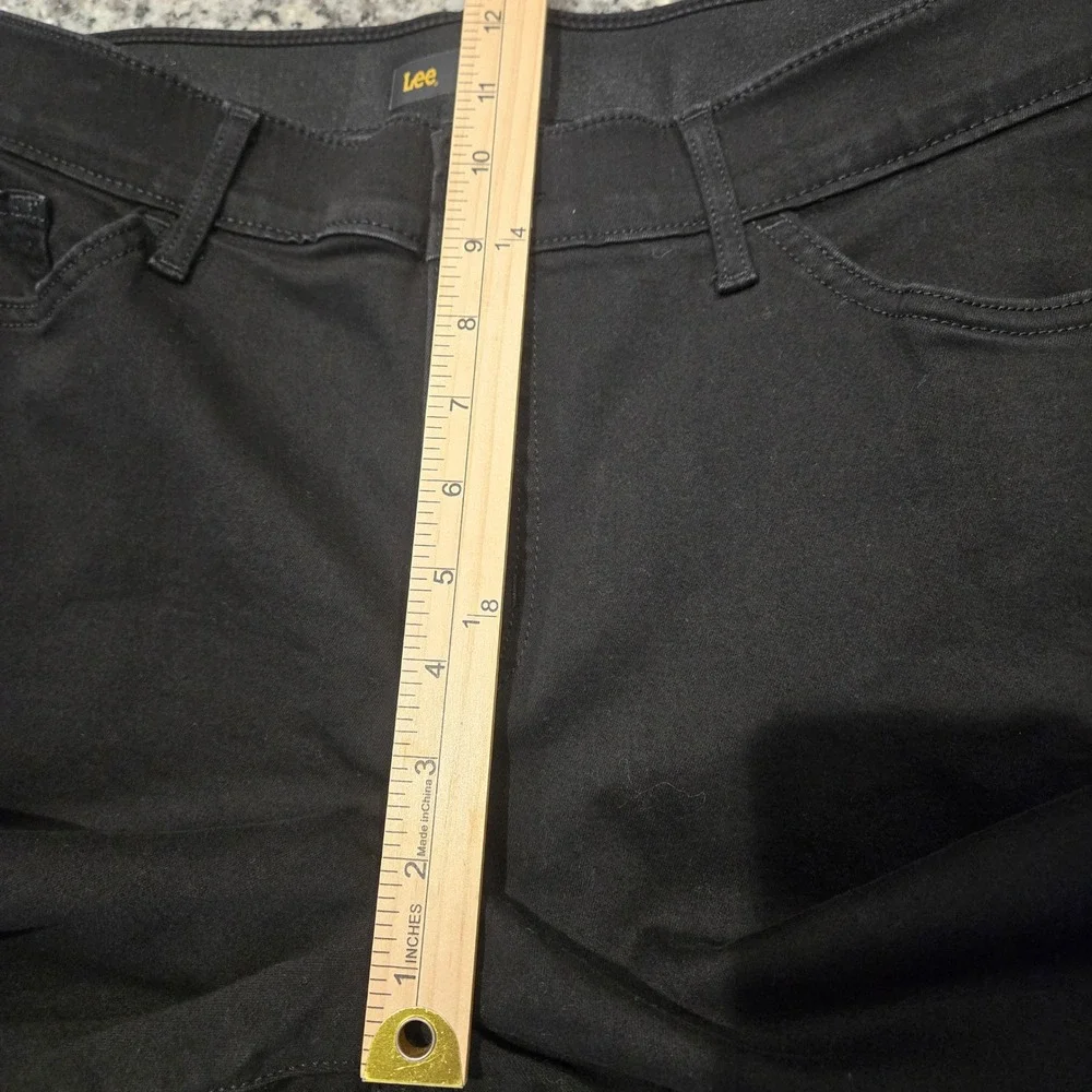Lee Bootcut Jeans Womens 12 Black Excellent Flex‎ Motion Mid Rise Regular Fit